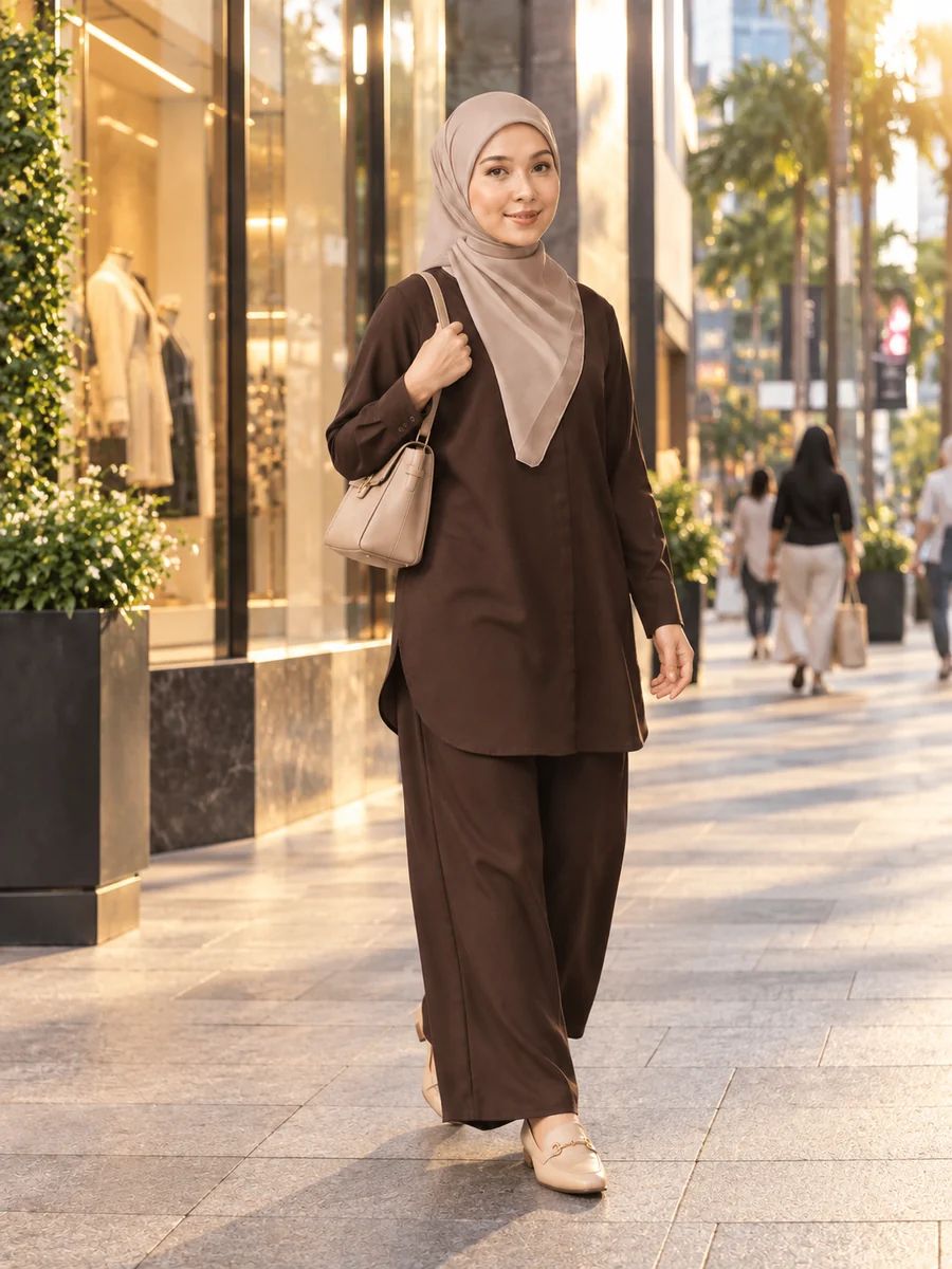 Set Elora Brown di bandar